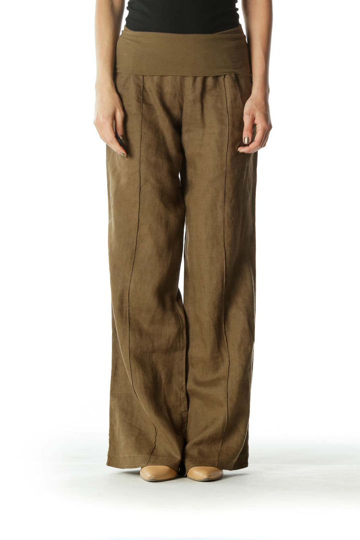 Green Gaucho Pants