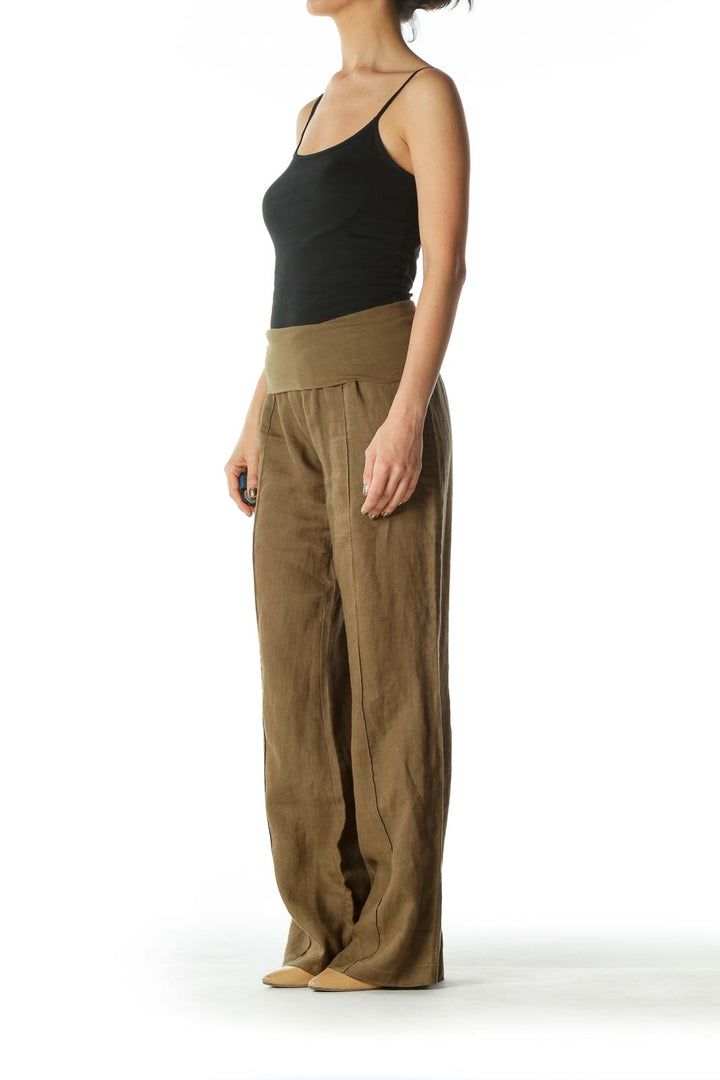 Green Gaucho Pants