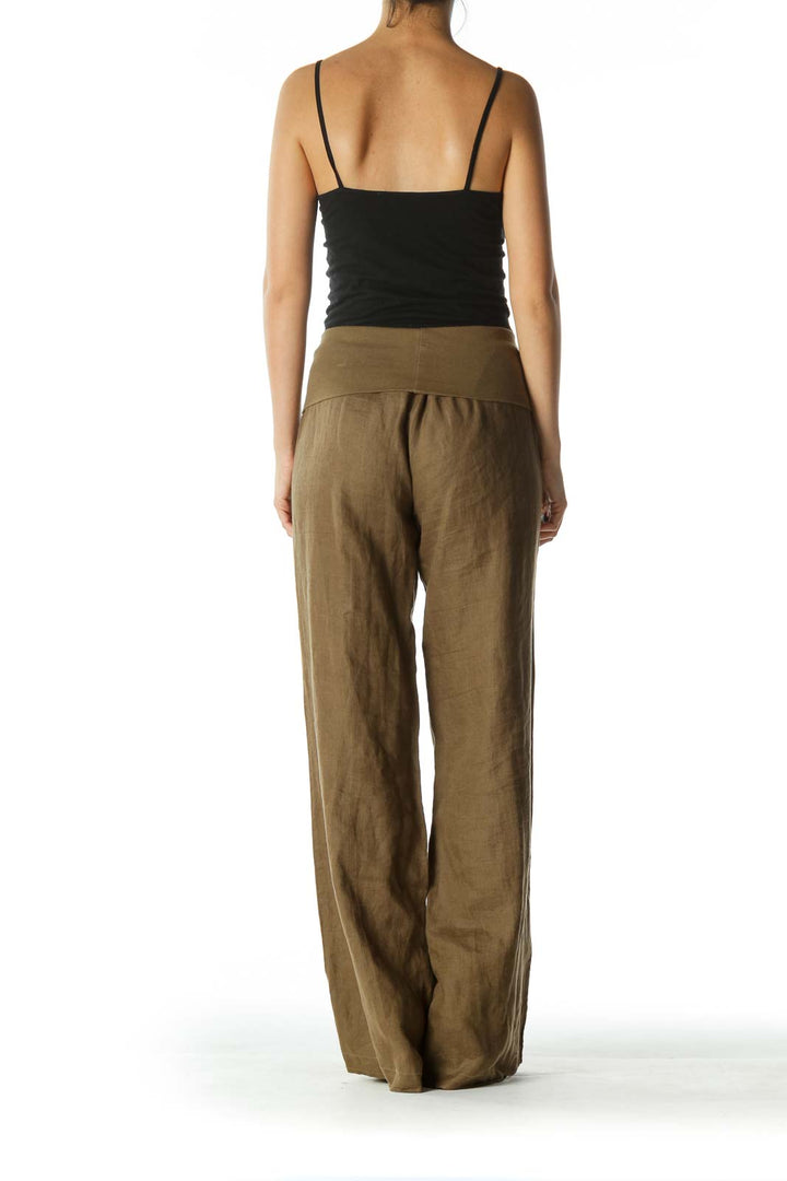 Green Gaucho Pants