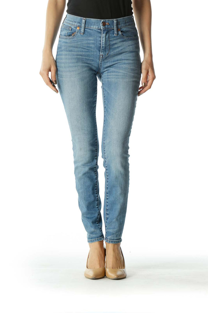 Blue Light Wash Skinny Denim