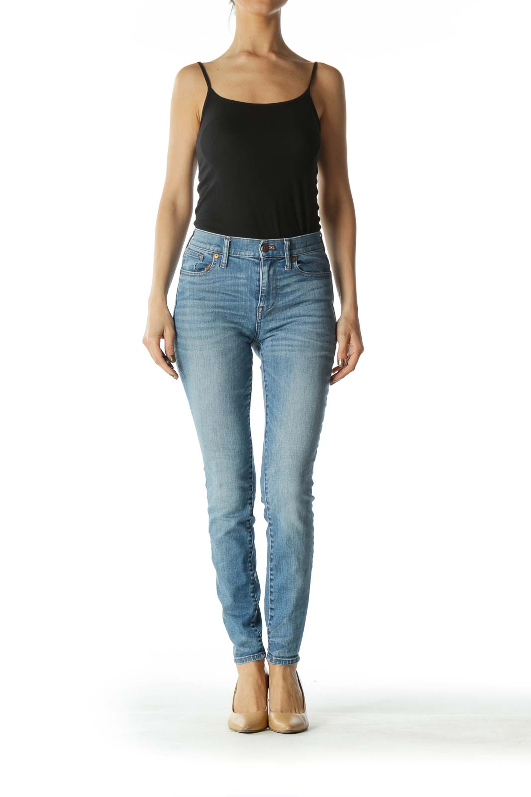 Blue Light Wash Skinny Denim