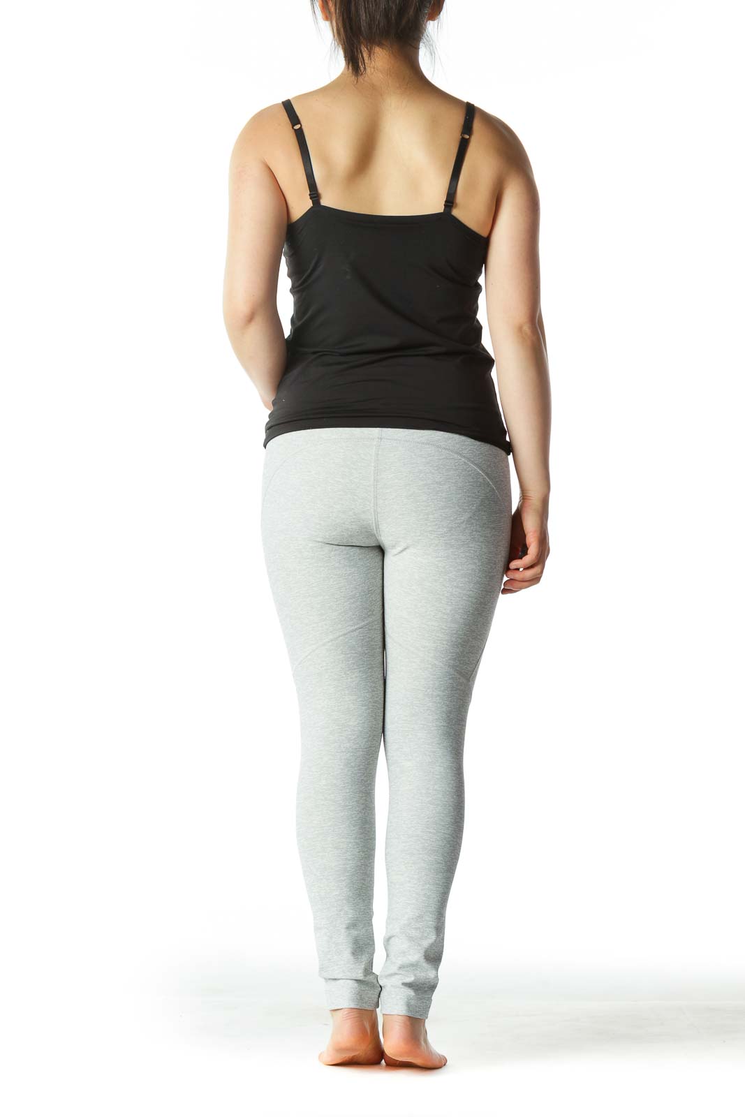 Gray Capri Yoga Pants