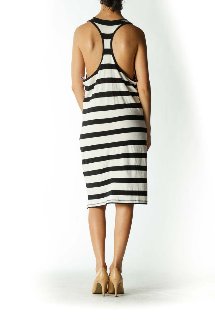 Black and White Striped Tank Dress