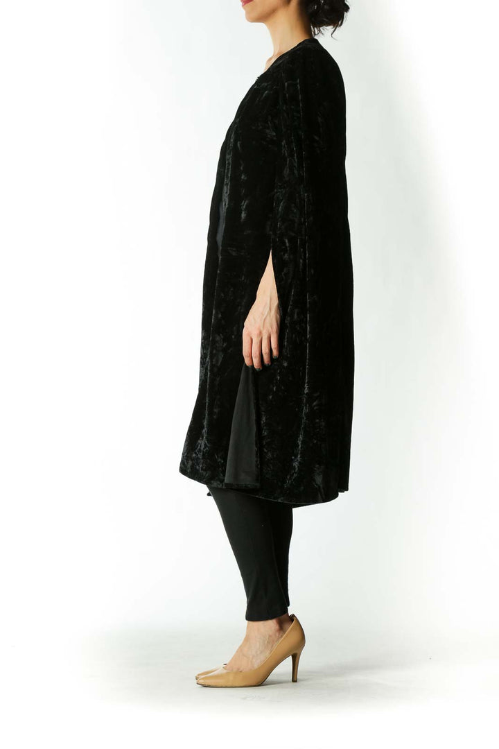 Black Velvet Long Cape