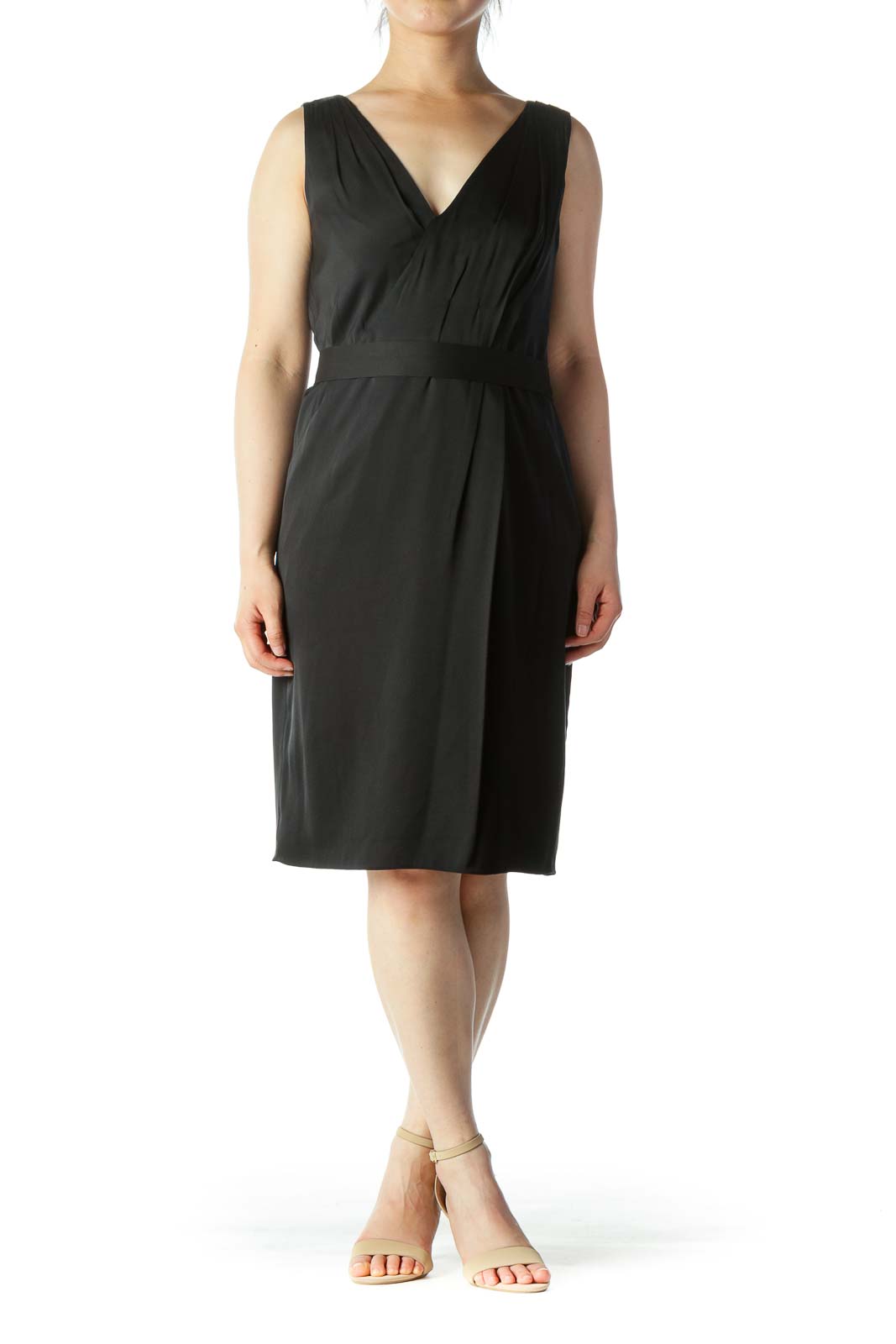 Black Belted Work Dress