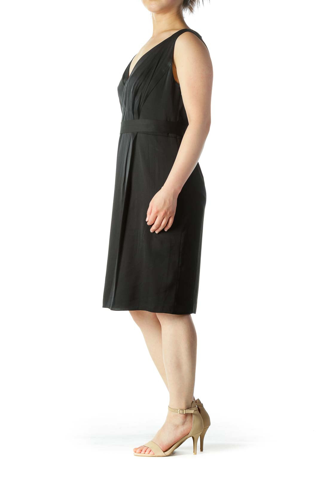 Black Belted Work Dress