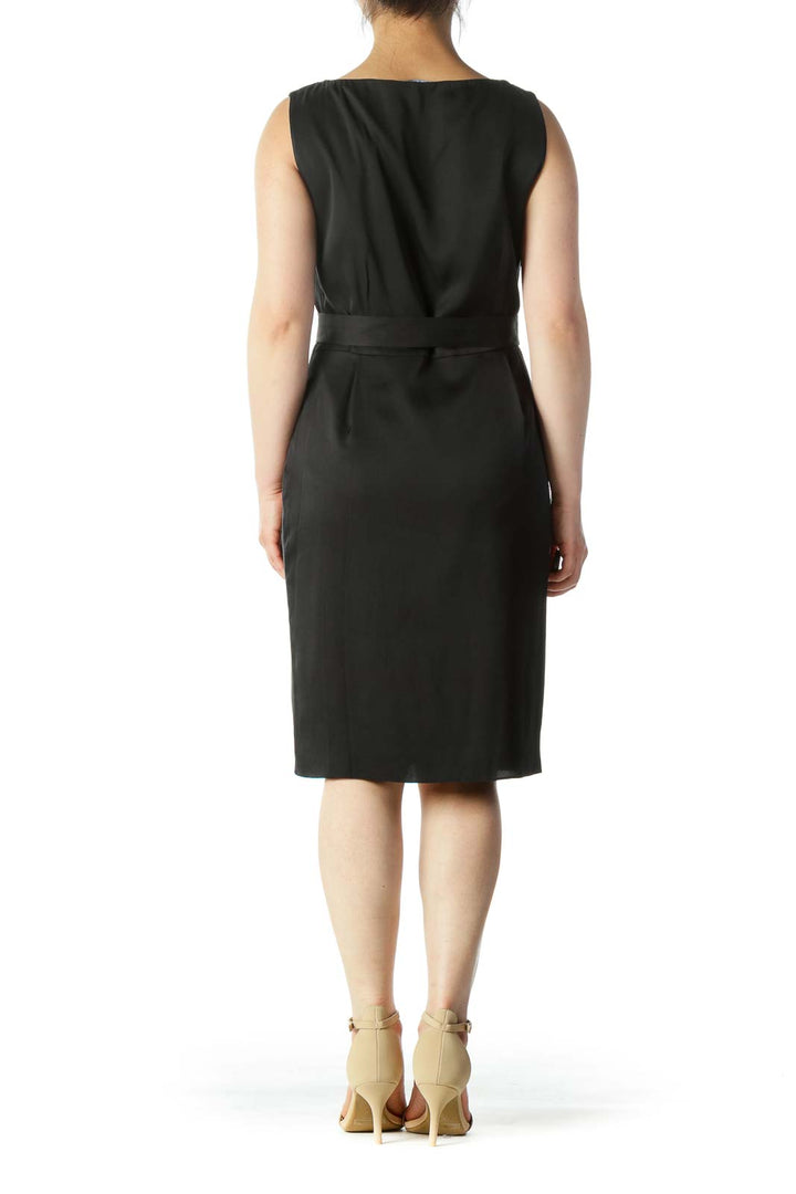 Black Belted Work Dress