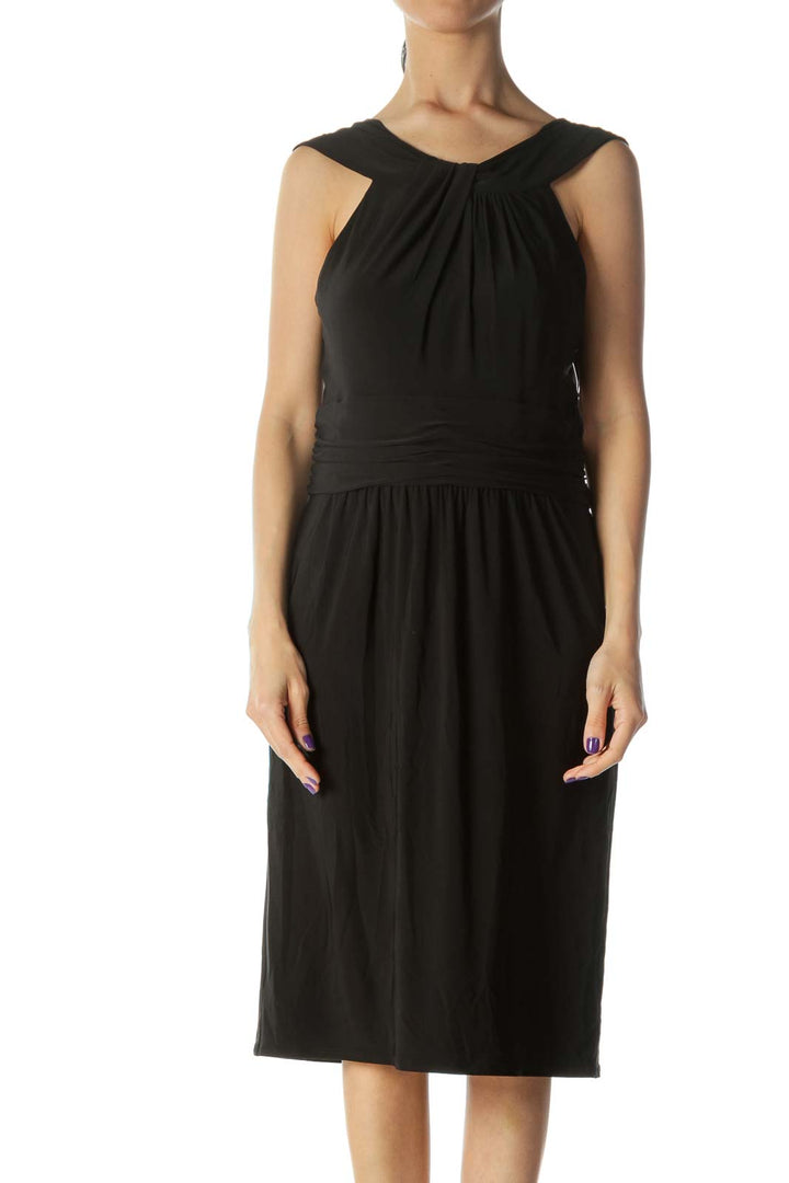 Black Sleeveless Evening Dress