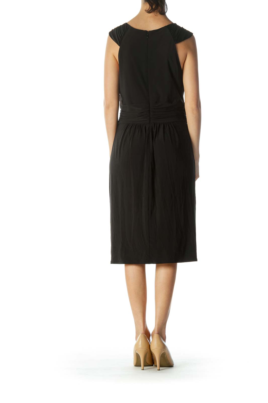 Black Sleeveless Evening Dress