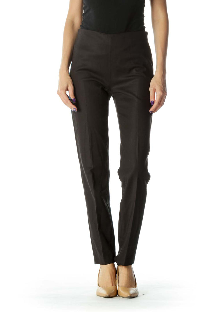 Black High Waist  Slim Fit Pant