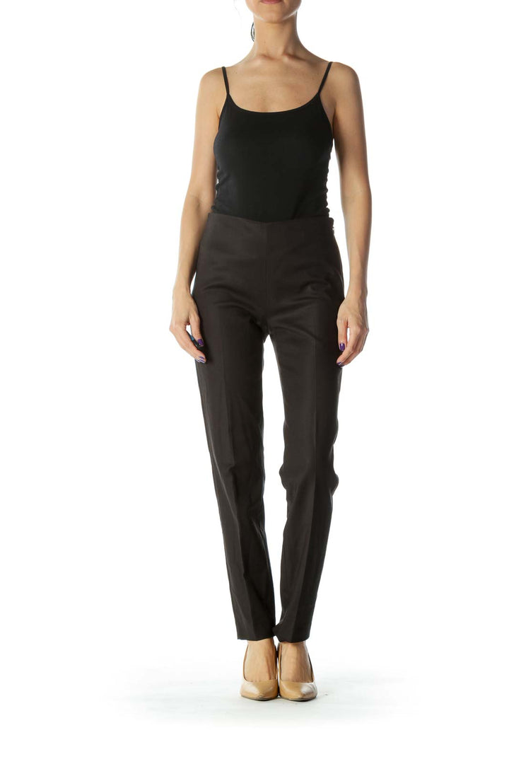 Black High Waist  Slim Fit Pant