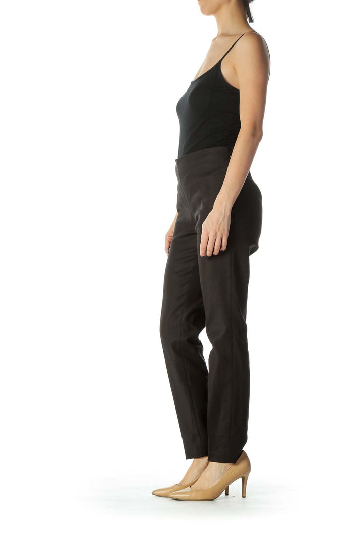 Black High Waist  Slim Fit Pant