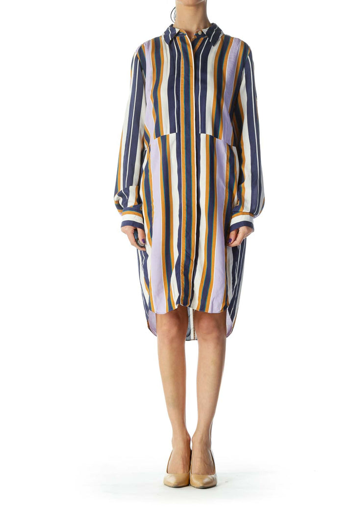 Multicolored Shirt Dress