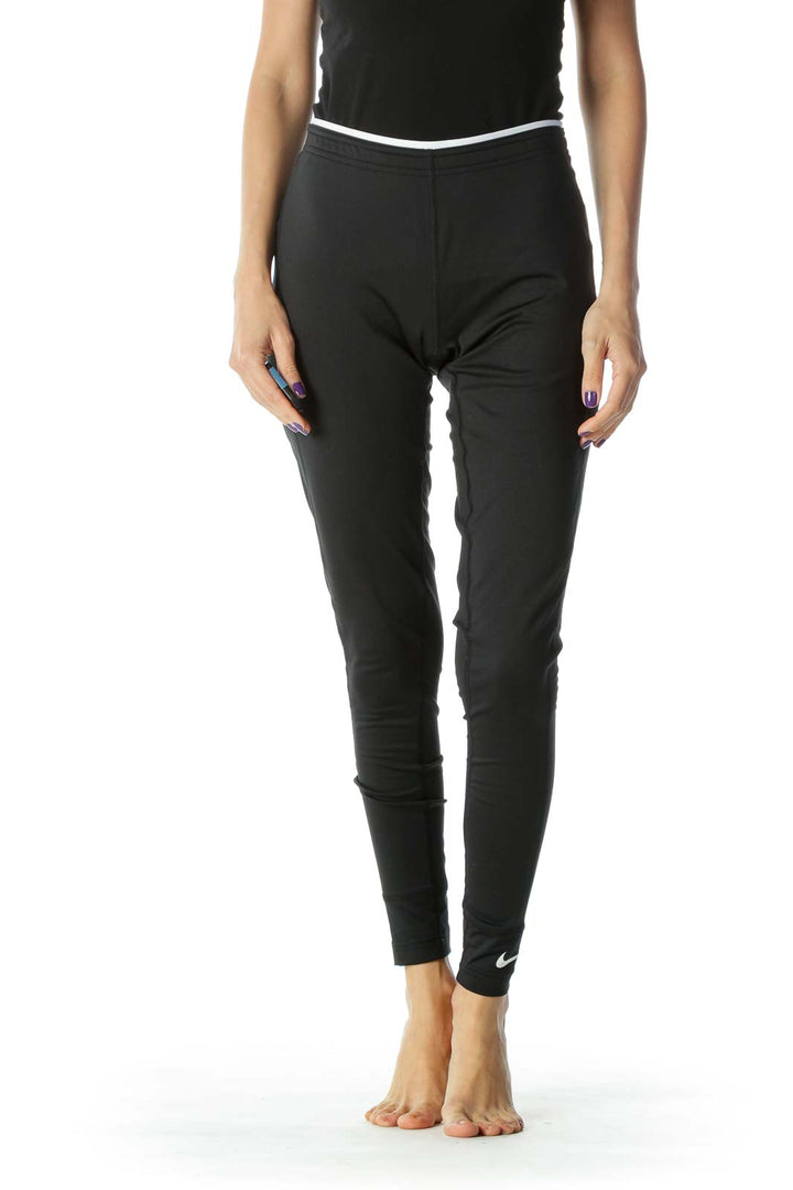 Black and White Low Rise Legging