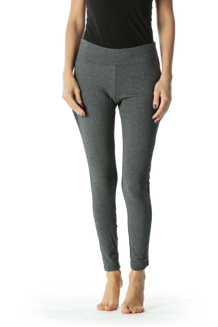 Black and Gray Cropped Legging