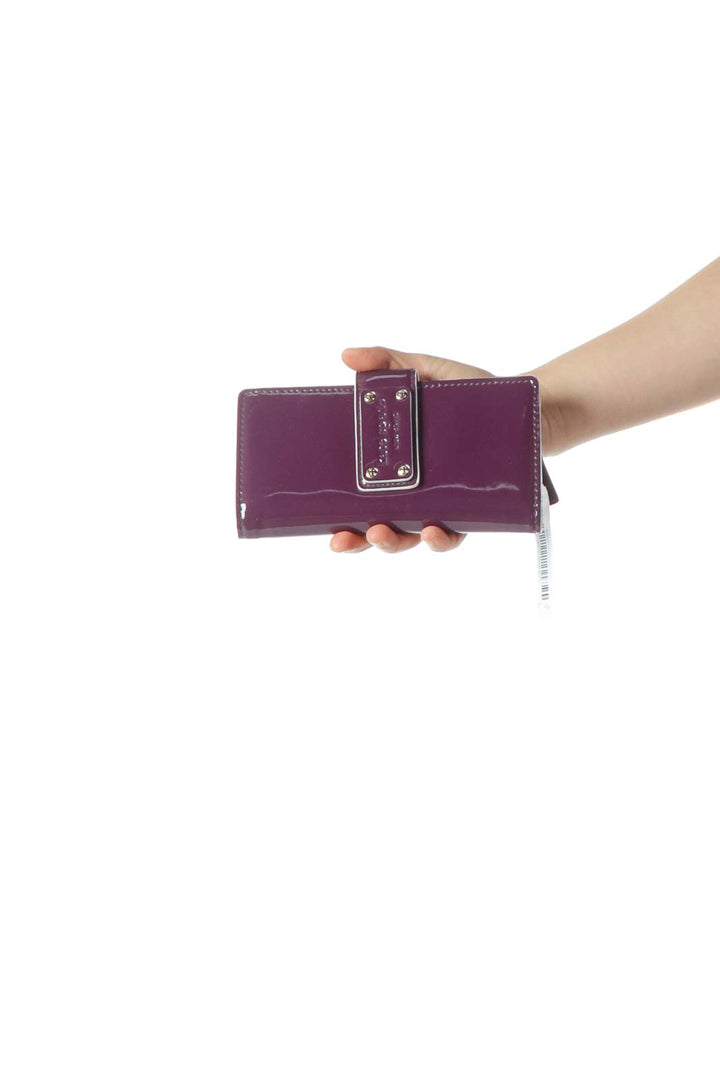 Purple Patent Wallet Clutch