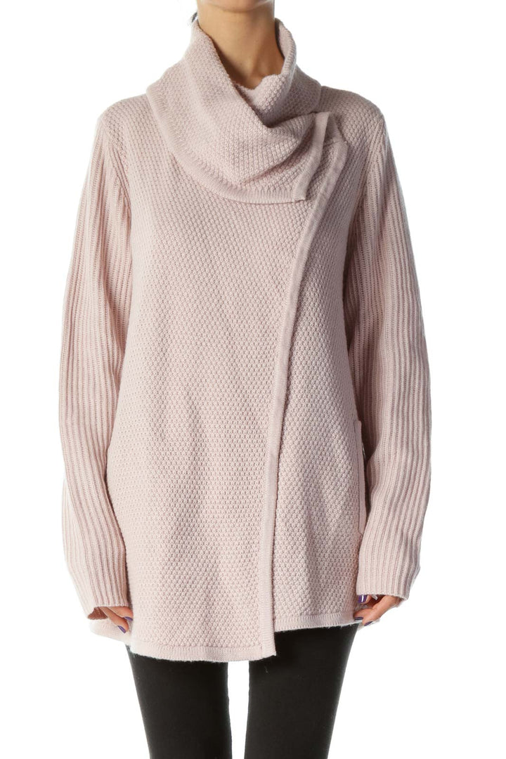 Dusty Pink Loose Knit Cardigan