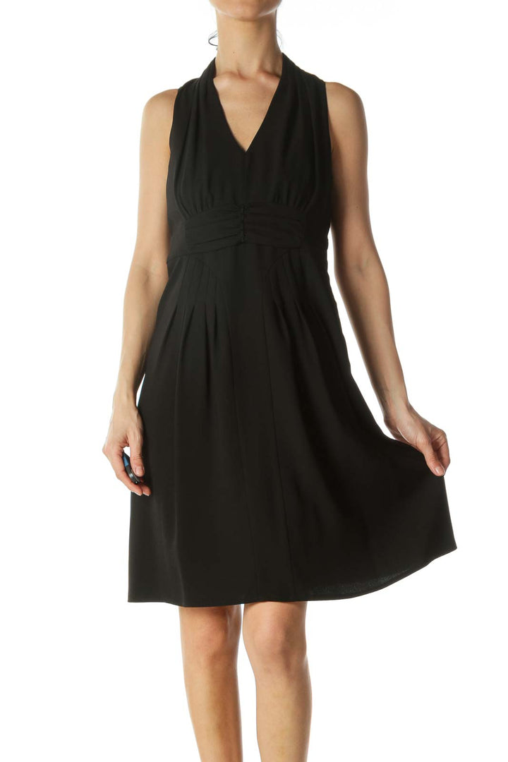 Black Halter Cocktail Dress