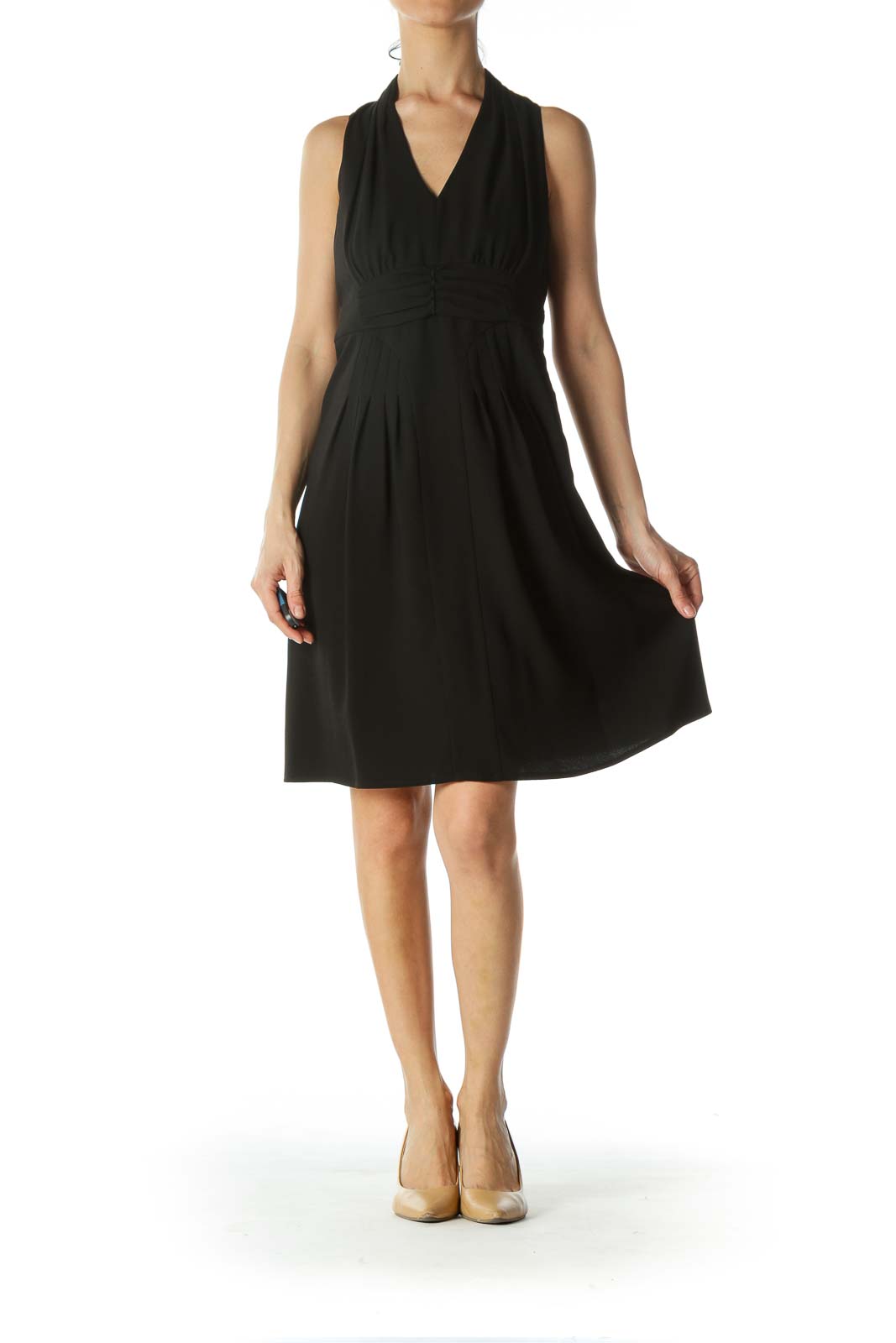 Black Halter Cocktail Dress