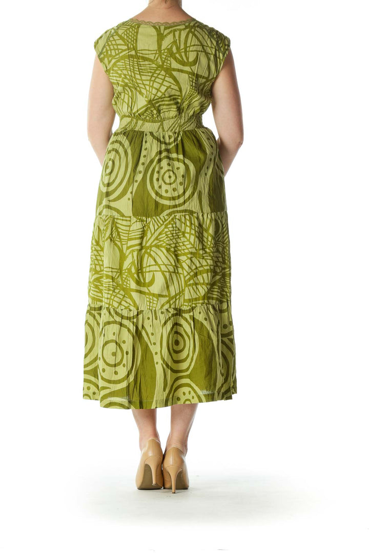 Green Sleeveless Maxi Dress