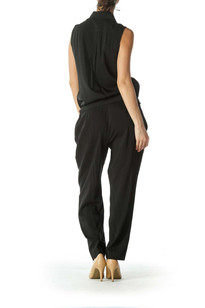 Black Sleeveless Jumpsuit