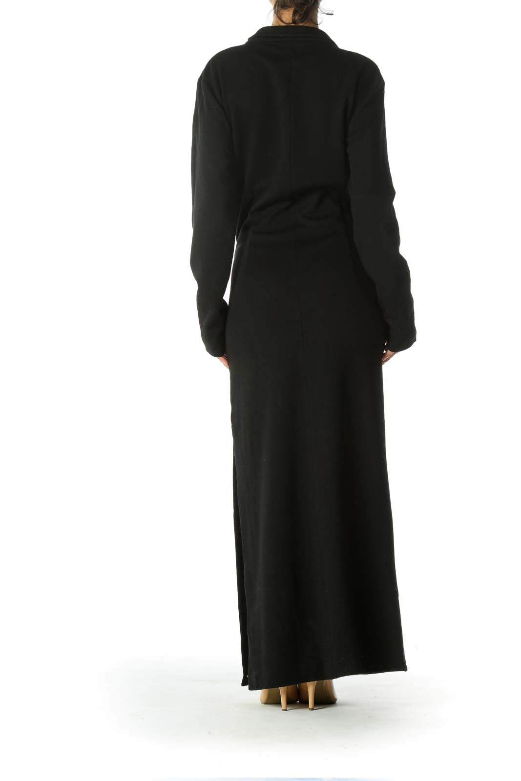 Black 100% Wool Knit Dress