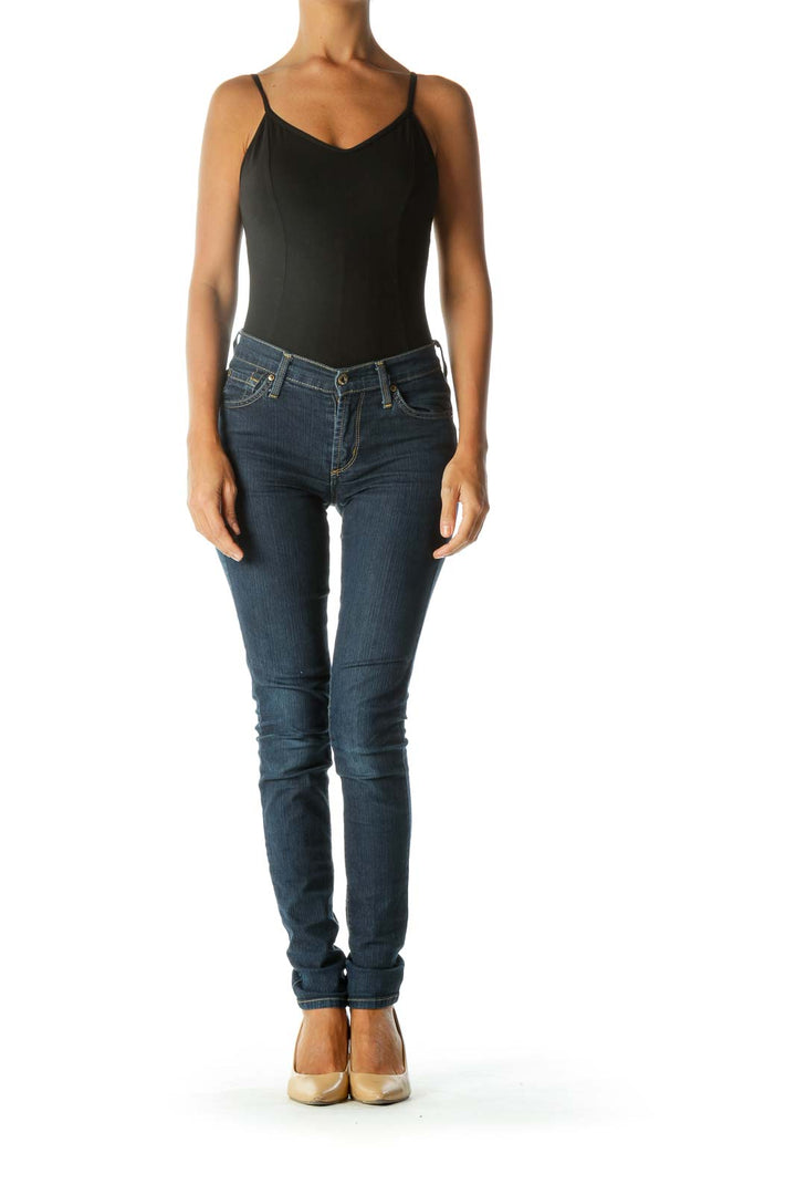 Blue Skinny Medium-Wash Jeans