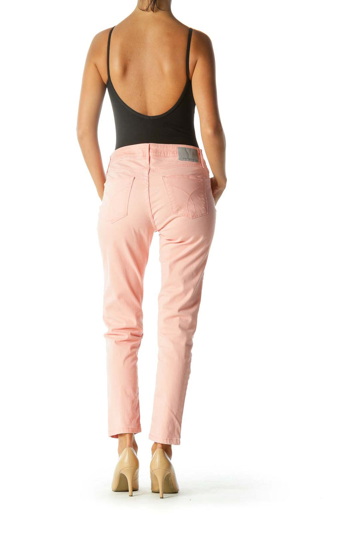 Pink Ankle Skinny Jean