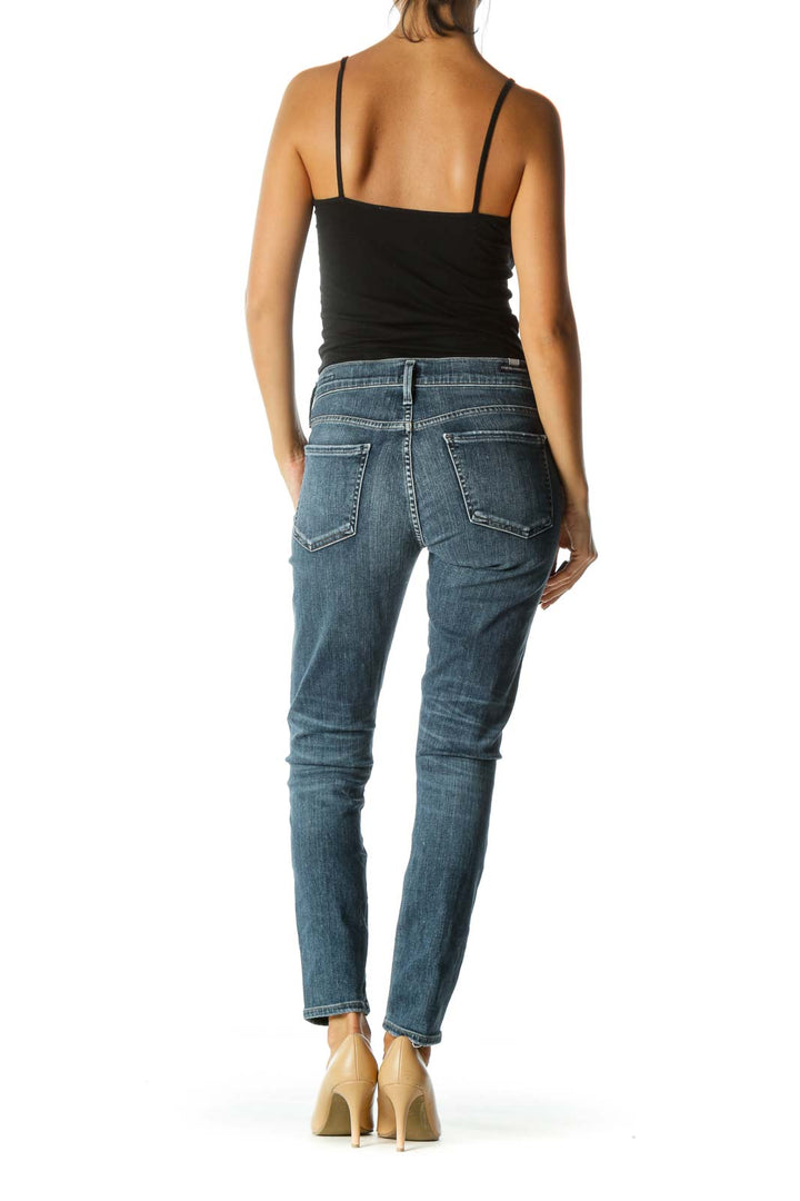 Blue Medium Wash Skinny Denim