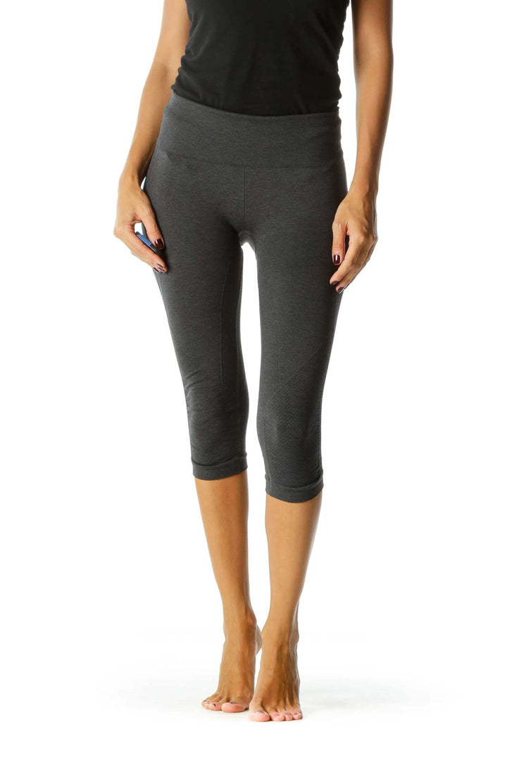 Gray Cropped Yoga Pant