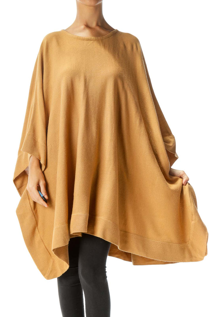 Brown Oversized Poncho