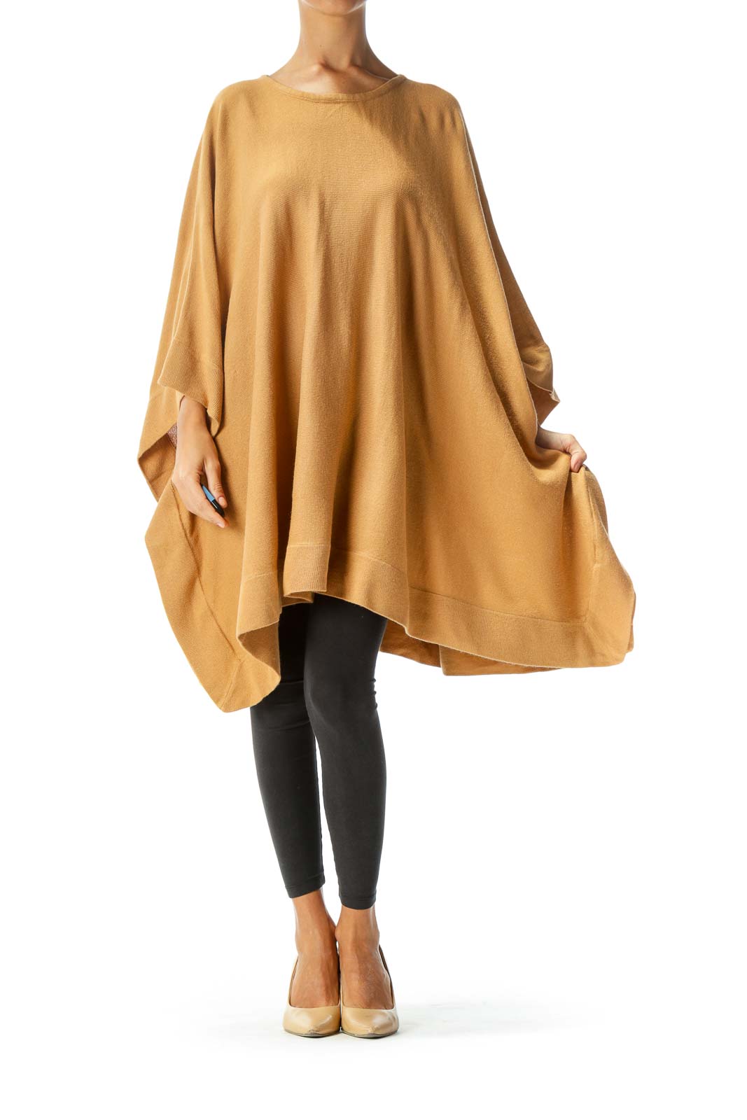 Brown Oversized Poncho