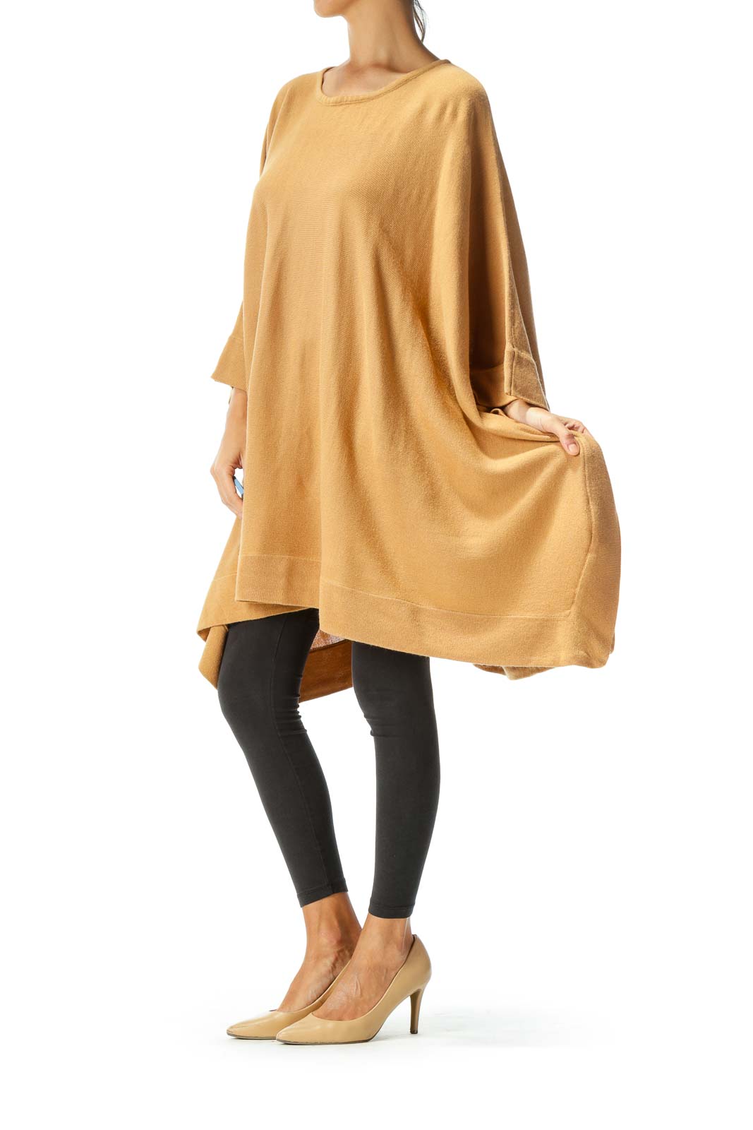 Brown Oversized Poncho