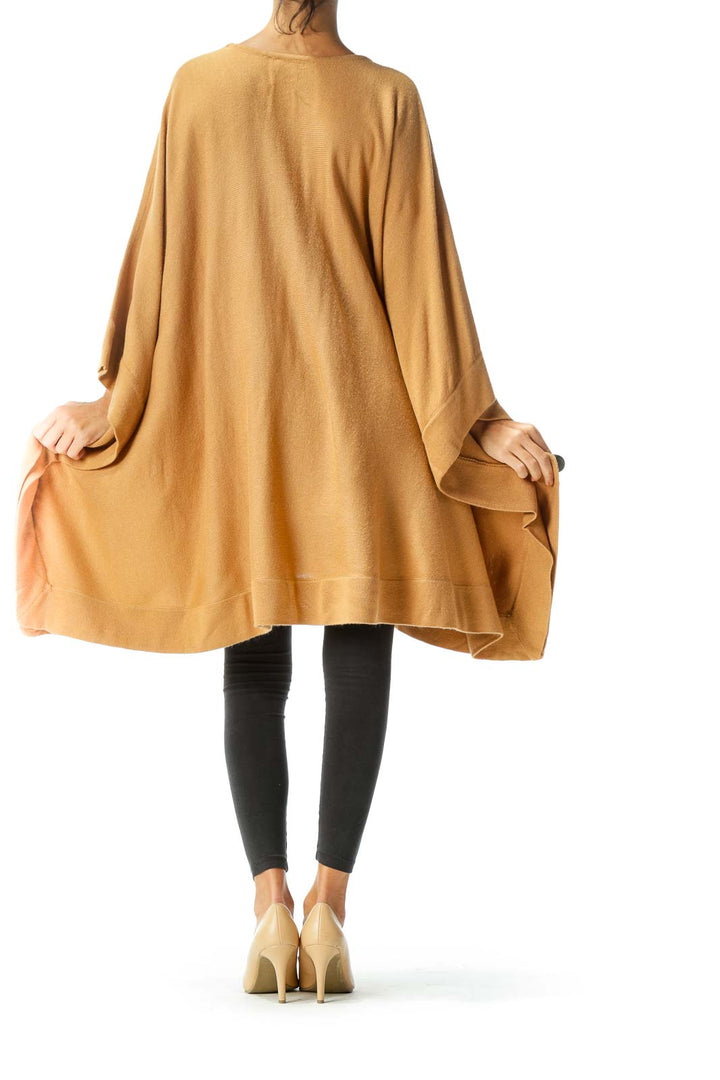 Brown Oversized Poncho