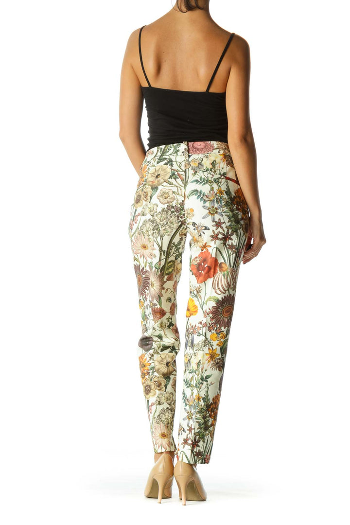 Multicolor Floral Slim Fit Pant