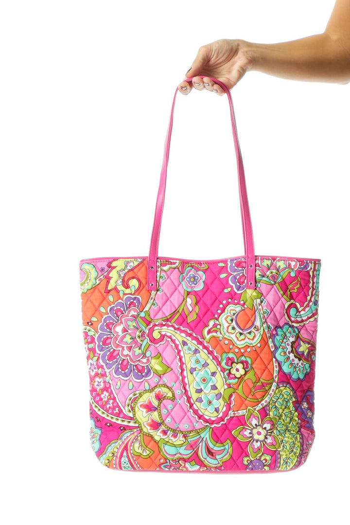 Multicolor Quilted Tote Bag