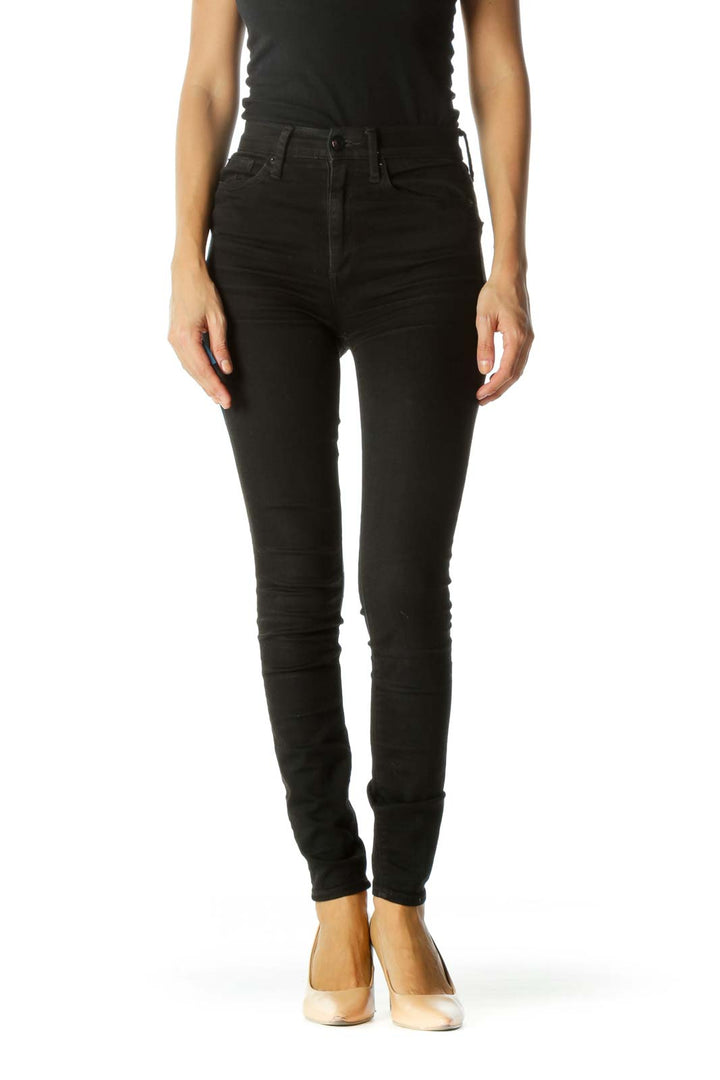 Black Super High Rise True Skinny Pants