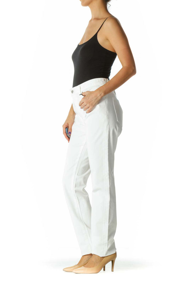 Bright White Stretch Skinny Pants