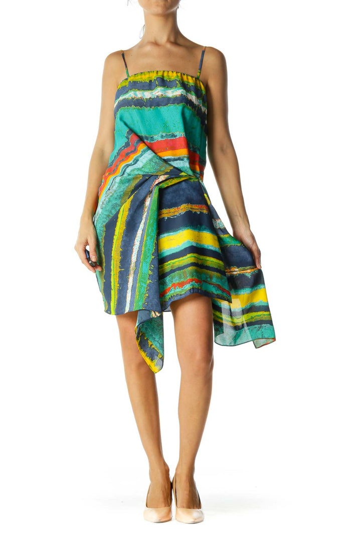 Multi Color Ruffled Cami Dress