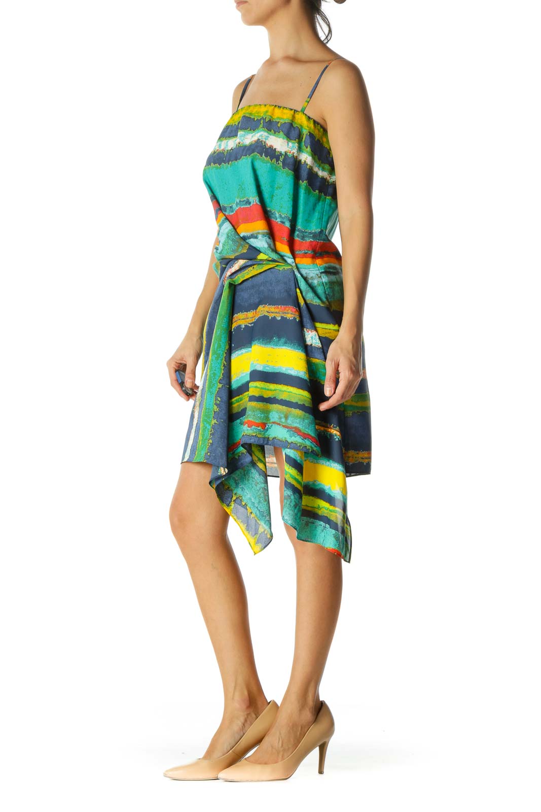 Multi Color Ruffled Cami Dress