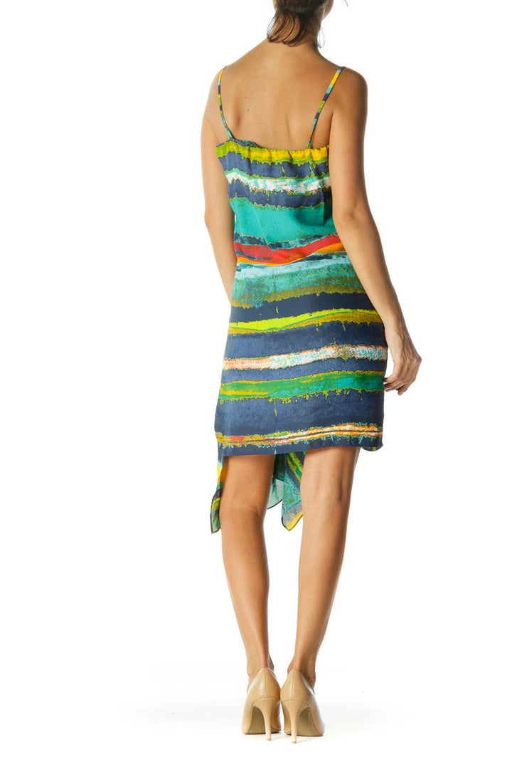 Multi Color Ruffled Cami Dress