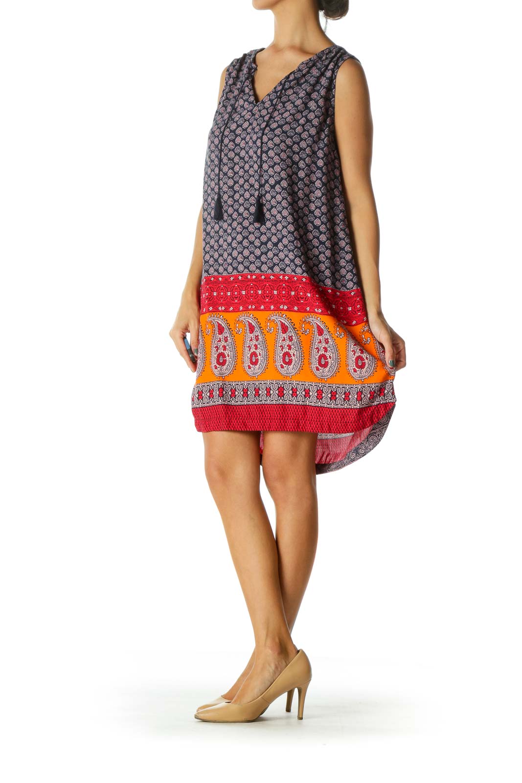 Multicolor Boho Shift Dress