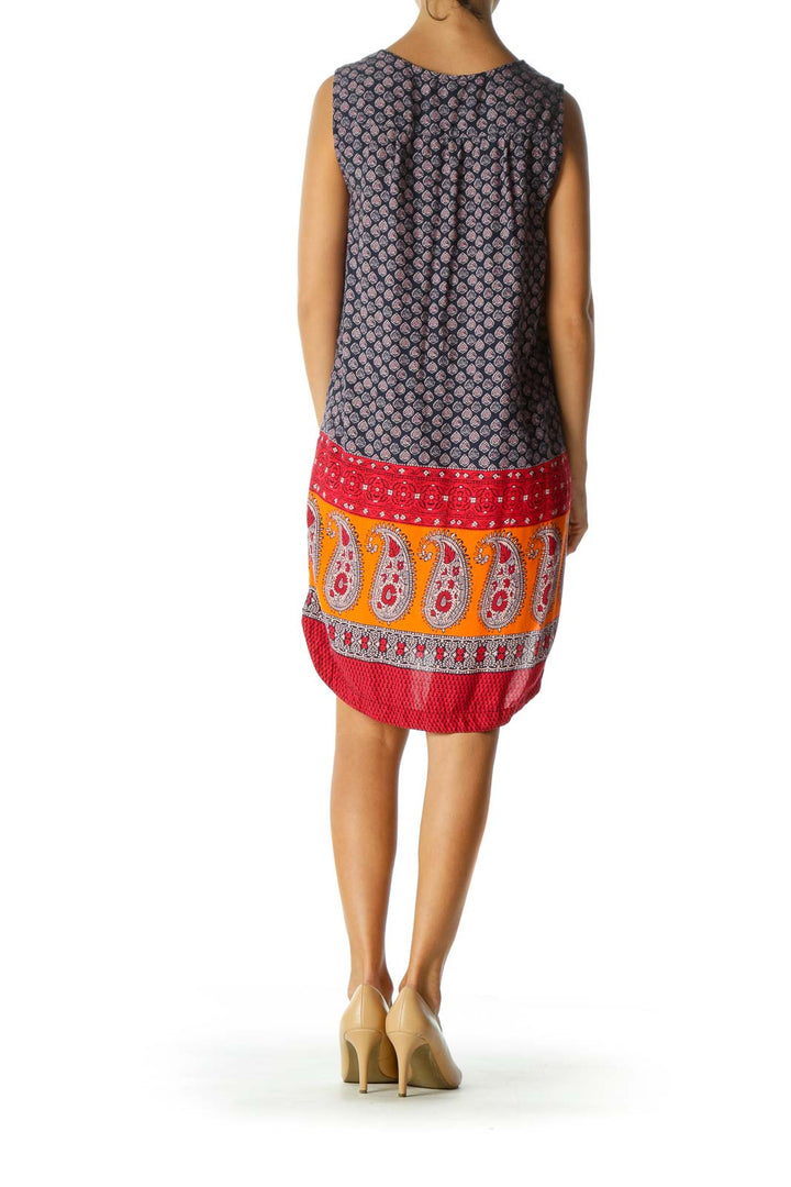 Multicolor Boho Shift Dress