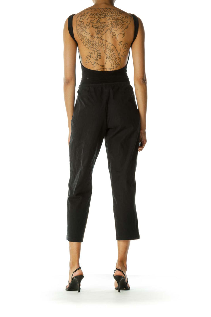 Black Skinny Cotton Pant