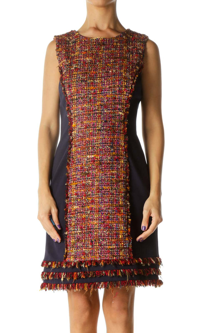 Multicolor Knit Work Dress