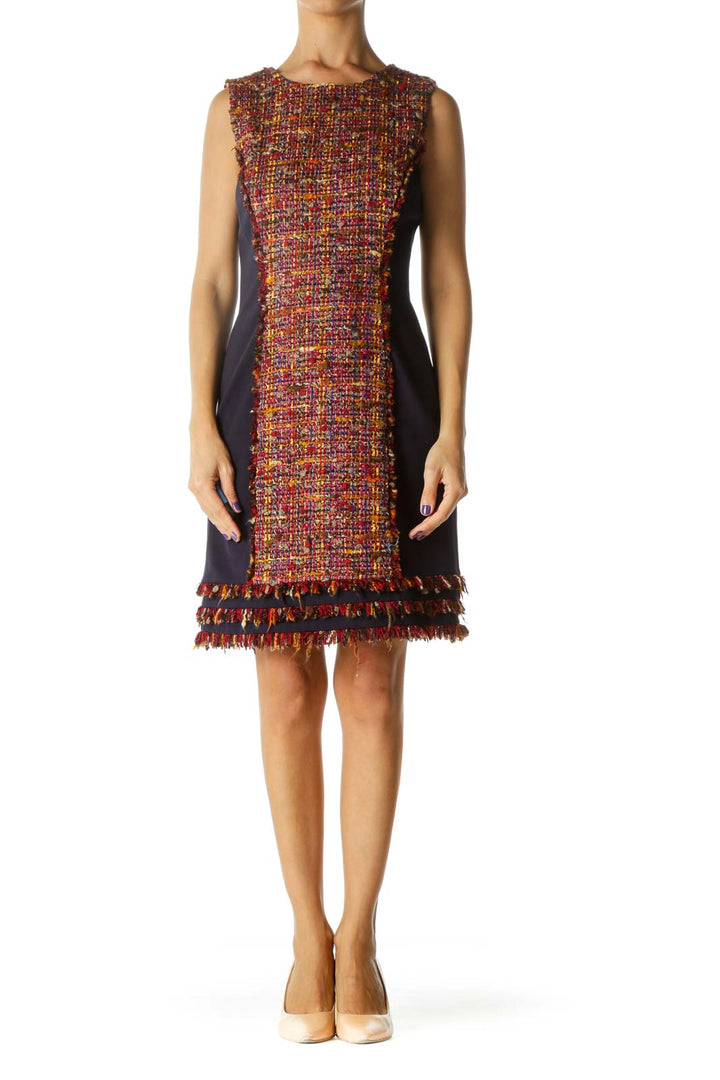 Multicolor Knit Work Dress