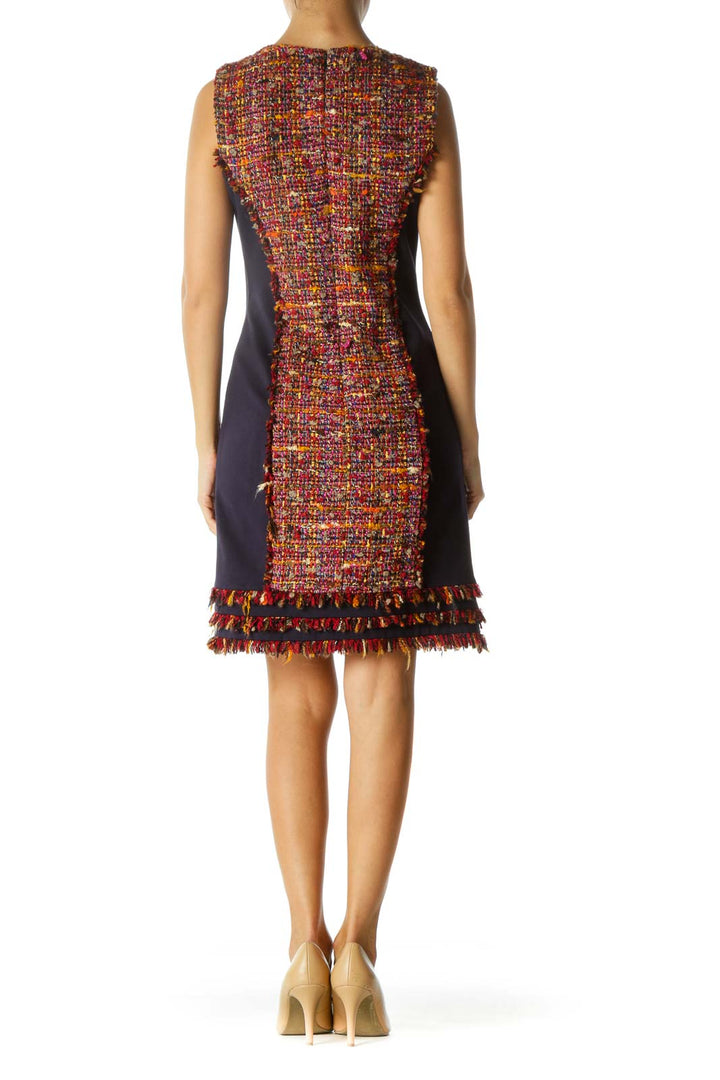 Multicolor Knit Work Dress