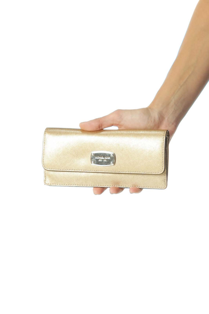 Gold Leather Wallet