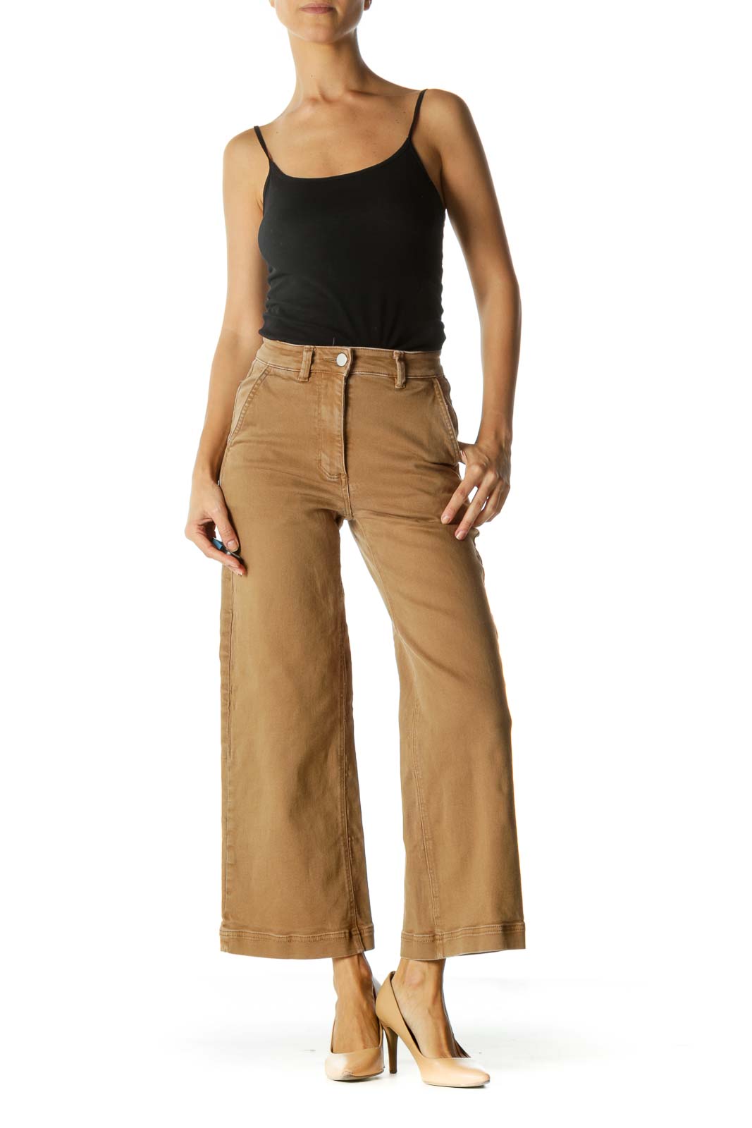 Brown Flared Jeans