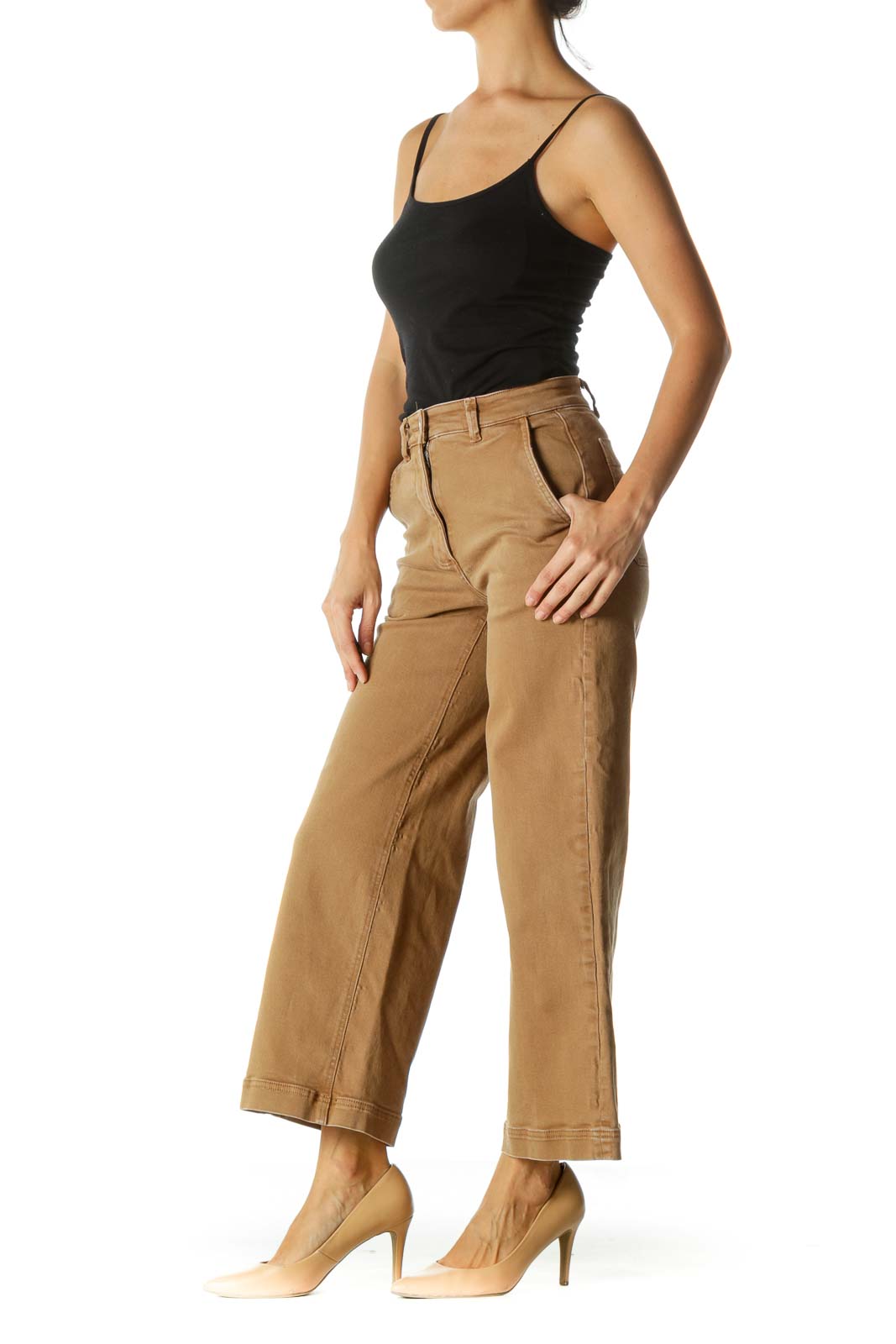 Brown Flared Jeans